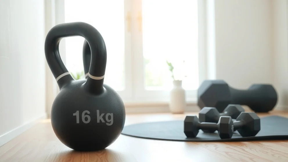 Kettlebell 16 kg för hemmaträning