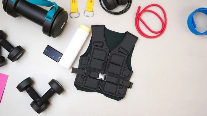 Viktväst 10 kg för träning och styrka